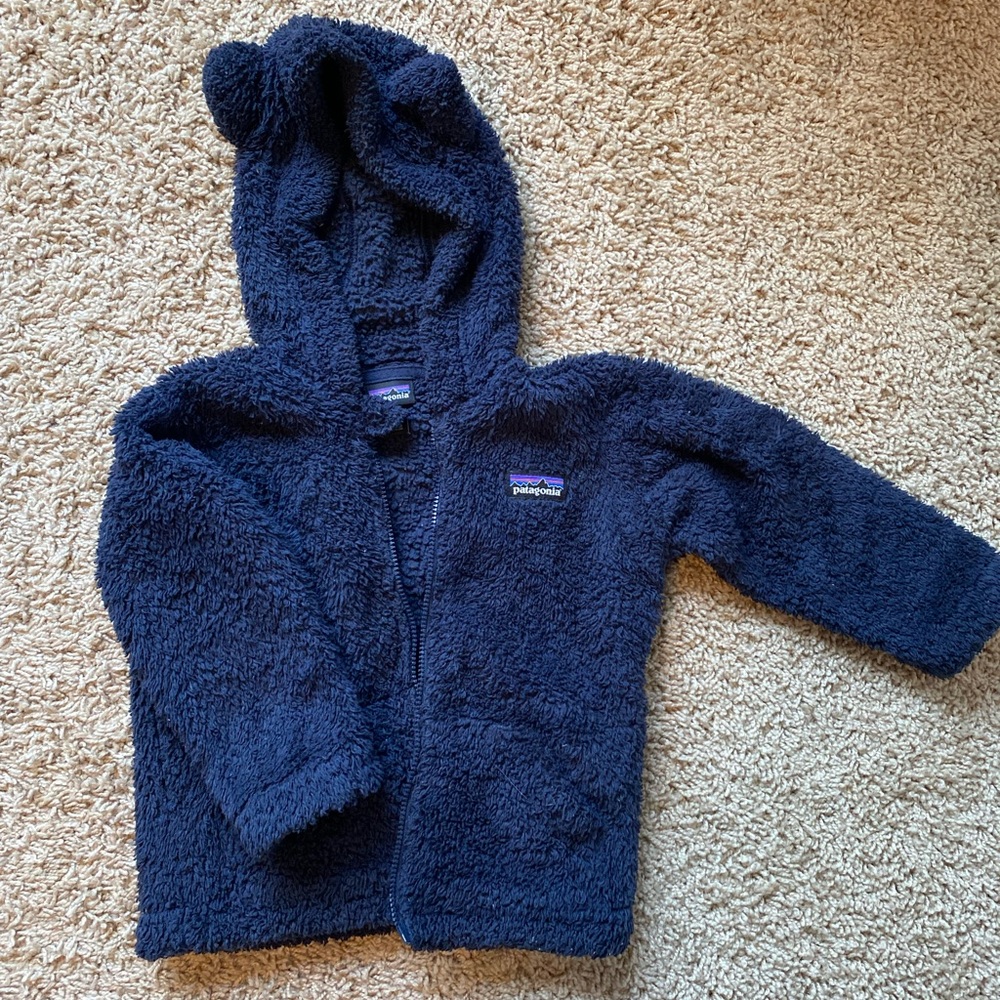 Baby/Toddler Patagonia Baby Furry Friends Fleece Zip Up Hoodie 12-18 month